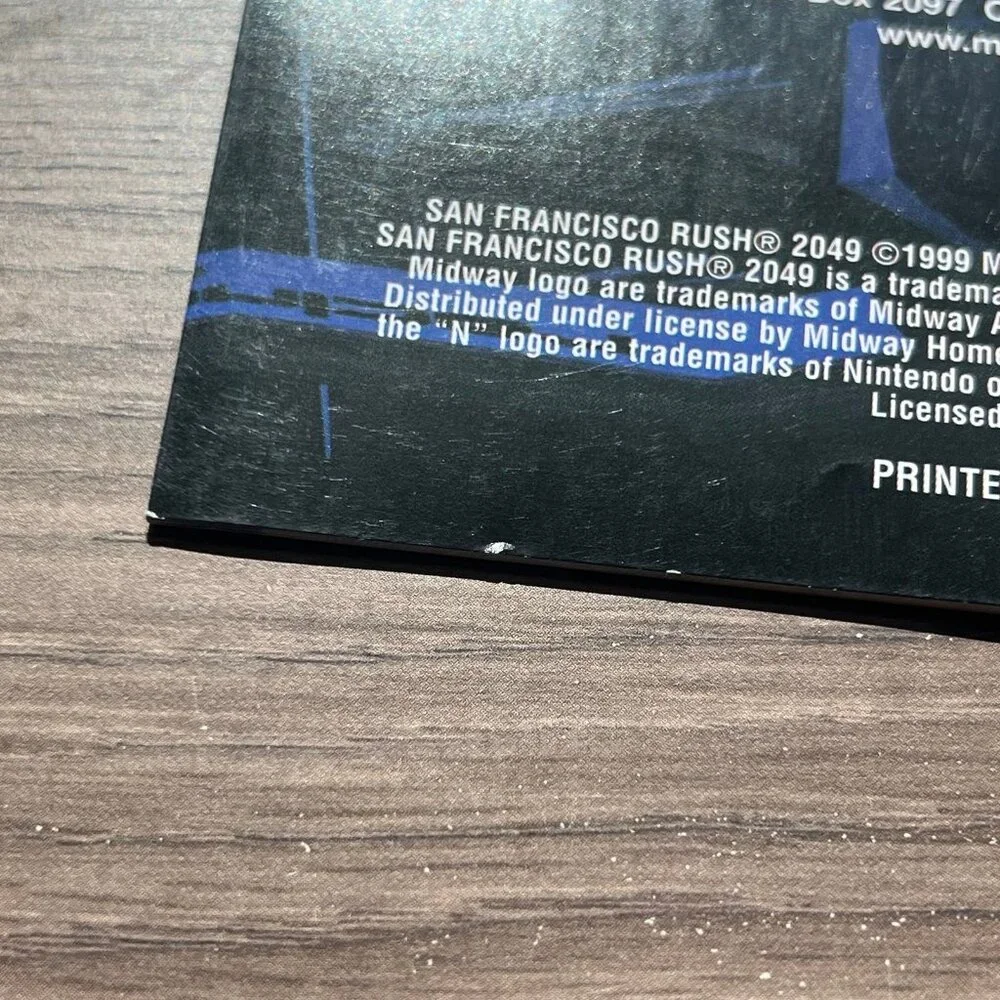 N64 San Francisco Rush 2049 Manual